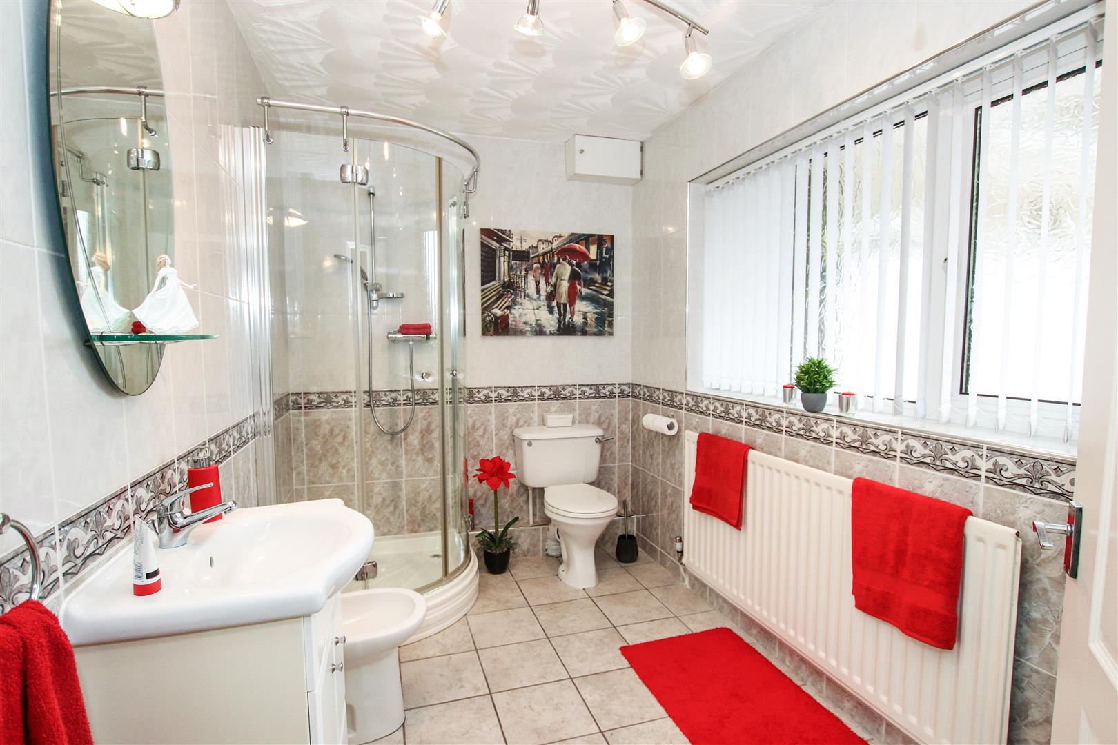 GROUND FLOOR FULLY TILED SHOWER ROOM